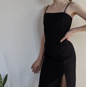 Black midi formal dress